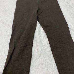 Ann Taylor factory brown Ponte leggings, new, xl